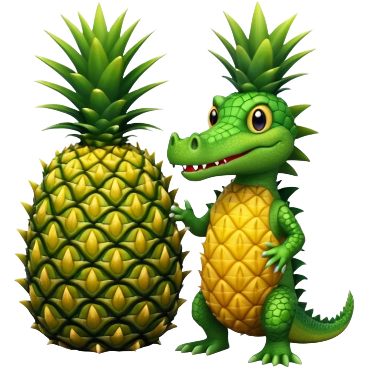 crocodile whole bodypineapple emoji