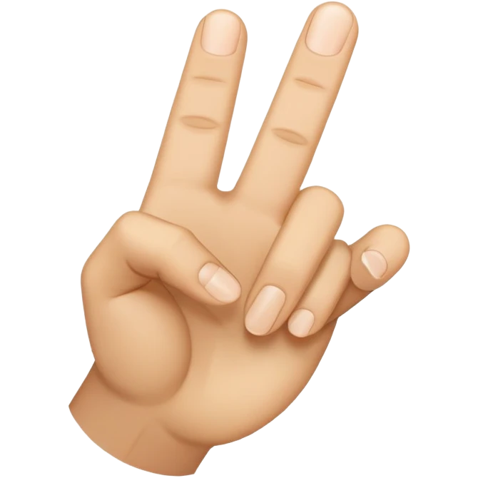 Finger in Virginia  emoji