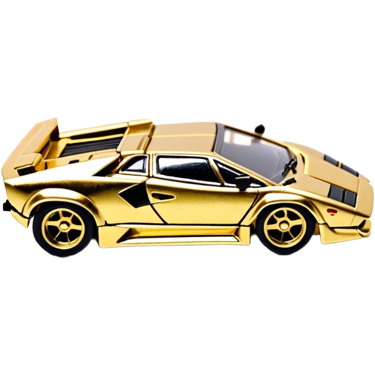 Сделай золотую машинку HotWheels Lamborhini Countach emoji