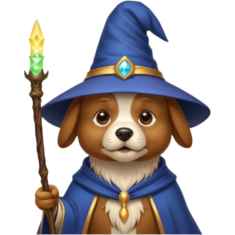 Dog wizard emoji
