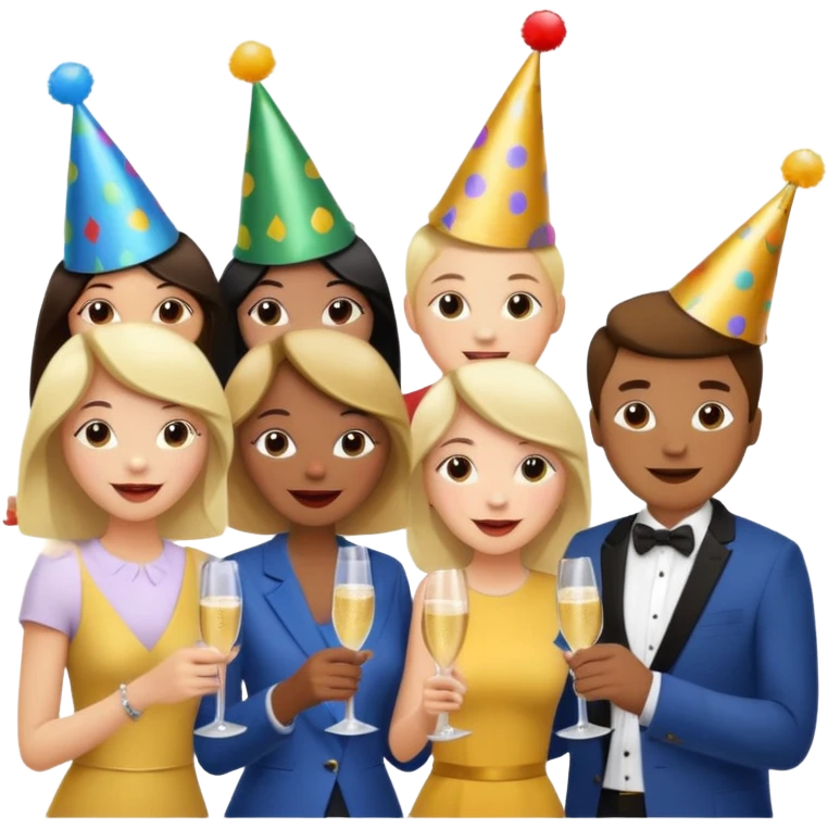 200 people eating at a family party emoji