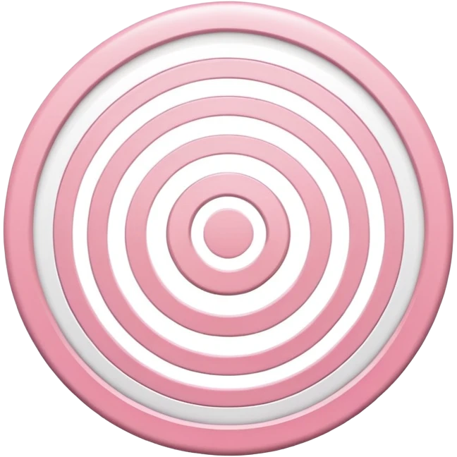 Light pink target emoji