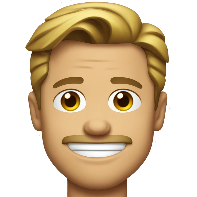 Brad Pitt winking emoji