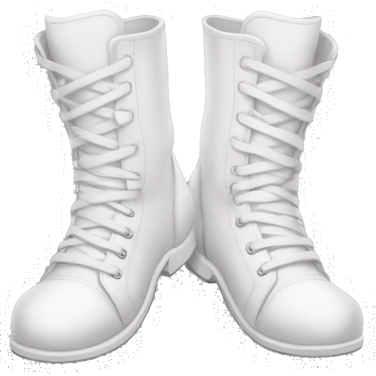 white sepatu emoji