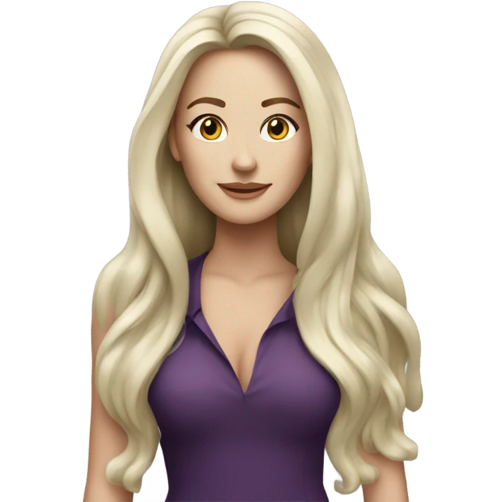 hot rich white brunette woman with long hair emoji