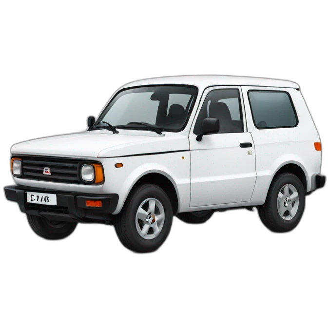 Lada niva white emoji