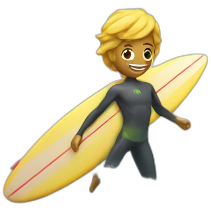 surfer at beach emoji