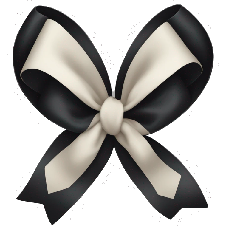 cute black bow emoji