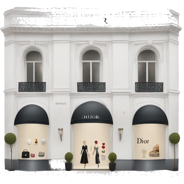 Dior boutique emoji