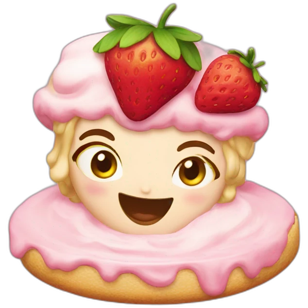 strawberry shortcake emoji