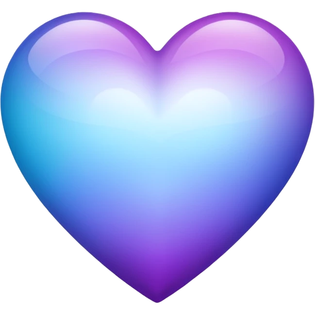 white heart with gradient emoji