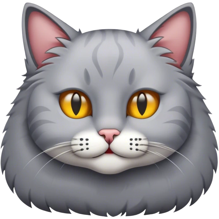 Cat cut in half emoji