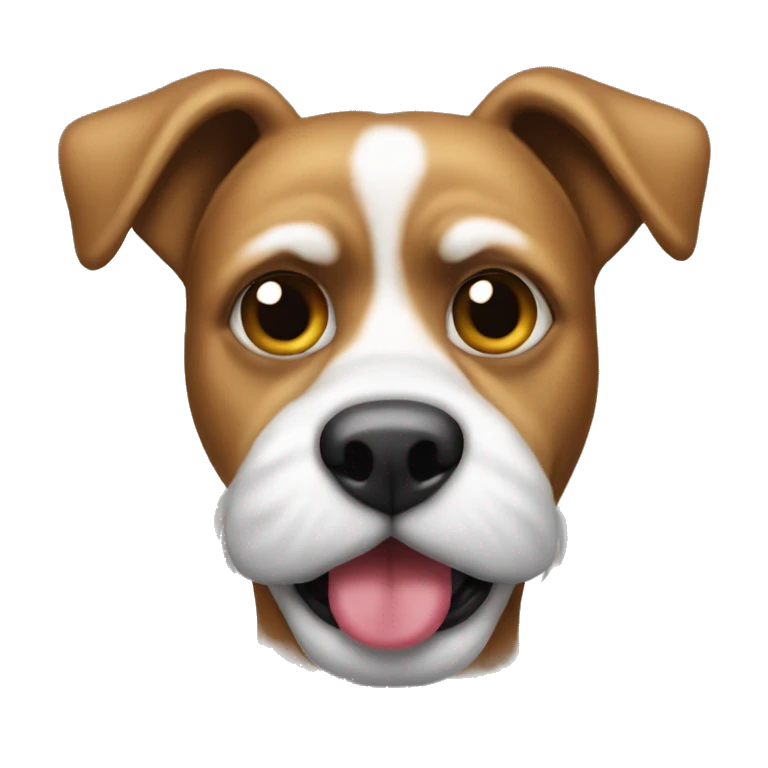 perro con bigote emoji