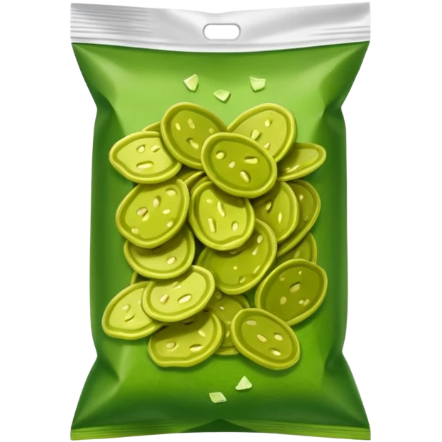 Pickle chip bag emoji
