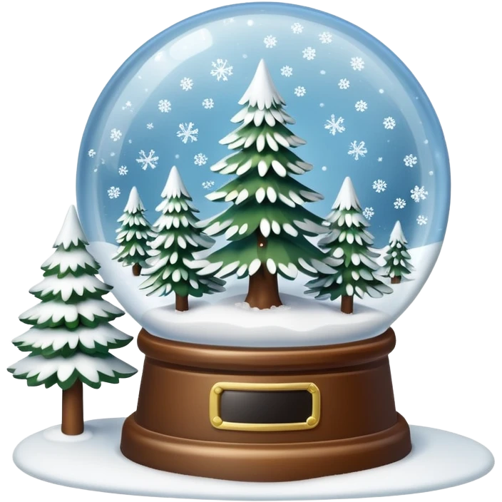 snow globe winter emoji