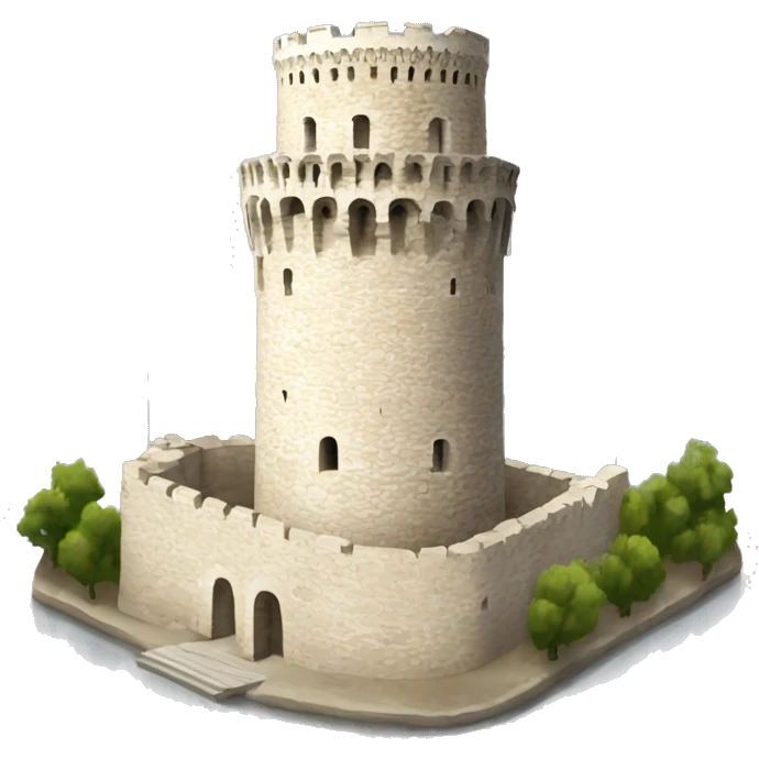 Thessaloniki white tower emoji