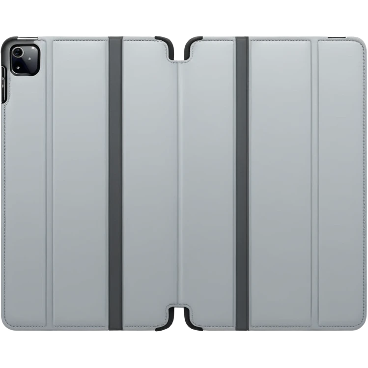 Light grey trifold iPad cover
 emoji