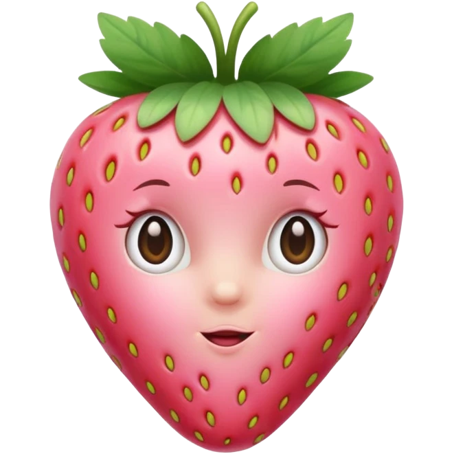 baby pink strawberry emoji