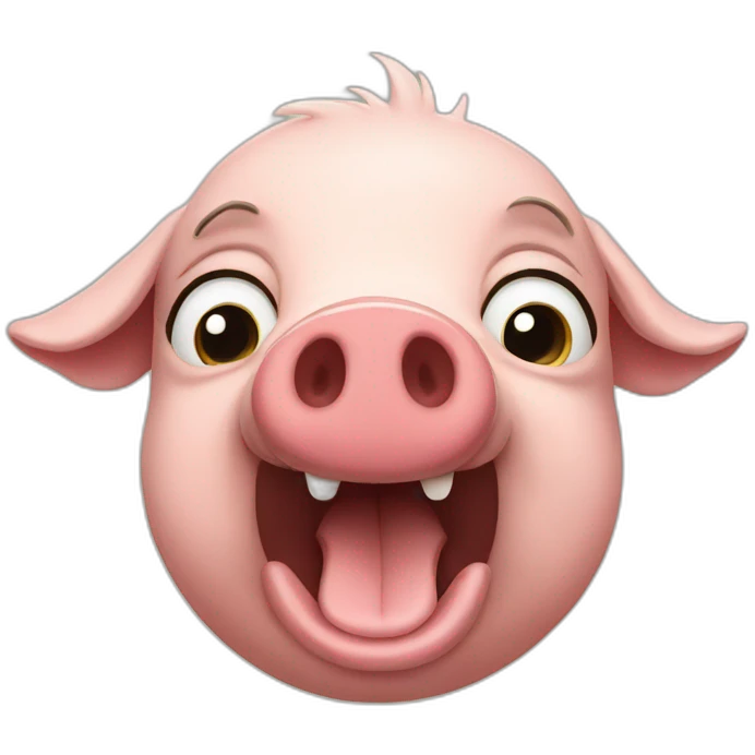 old pig emoji