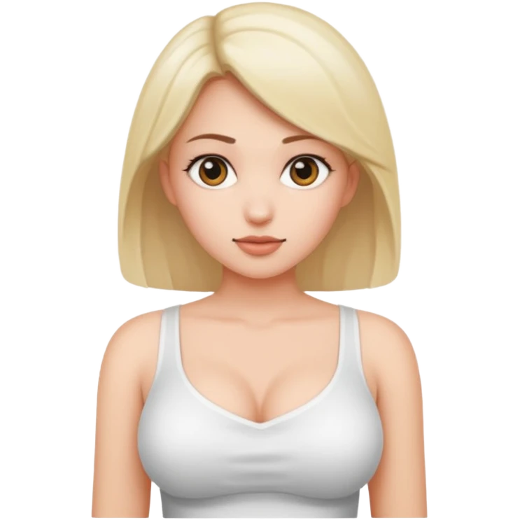 one girl show boobs emoji