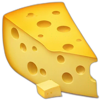 cheese with a big red question mark over emoji