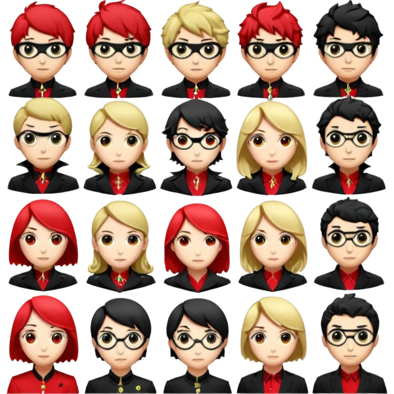 persona 5 royal emojis of cast create them emoji