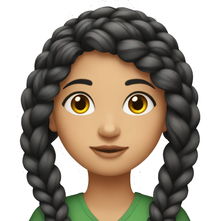 Environmentalist pakistani braid girl emoji