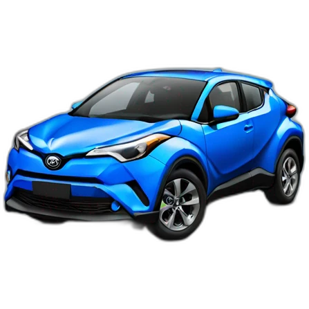 blue toyota chr emoji