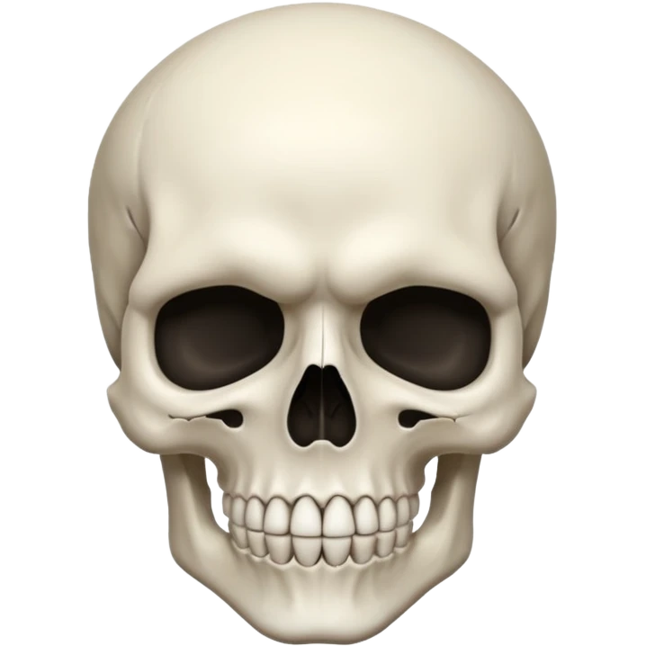 Skull face mind blown emoji