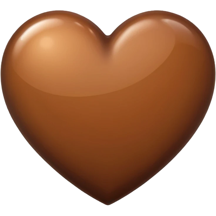 Коричневое сердце emoji