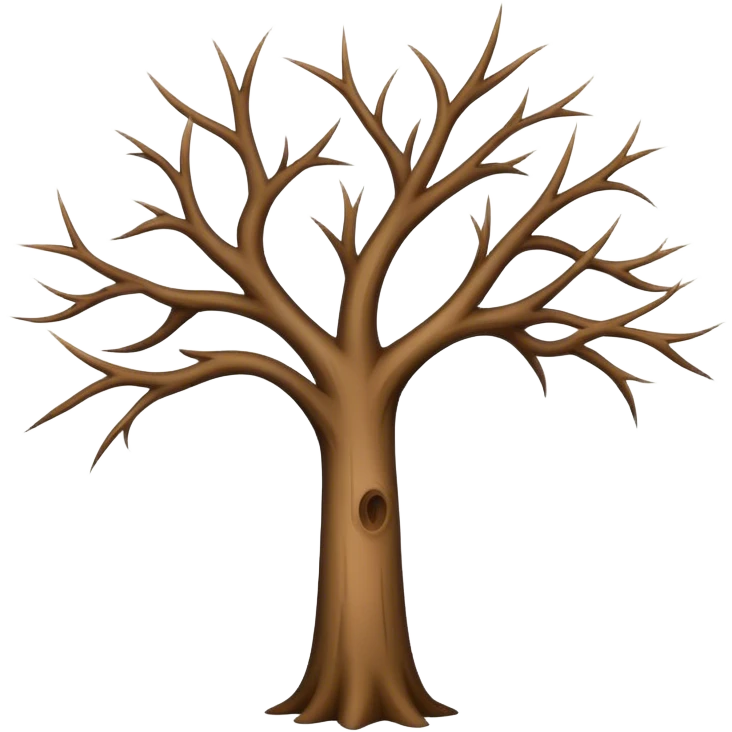 Arbre sans feuille emoji