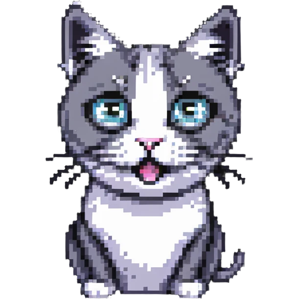 surprised cat with wide eyes emoji