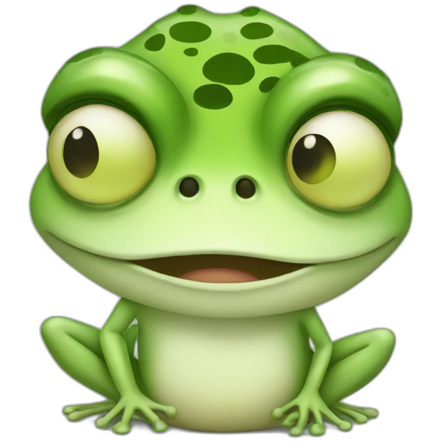 nervous-frog emoji