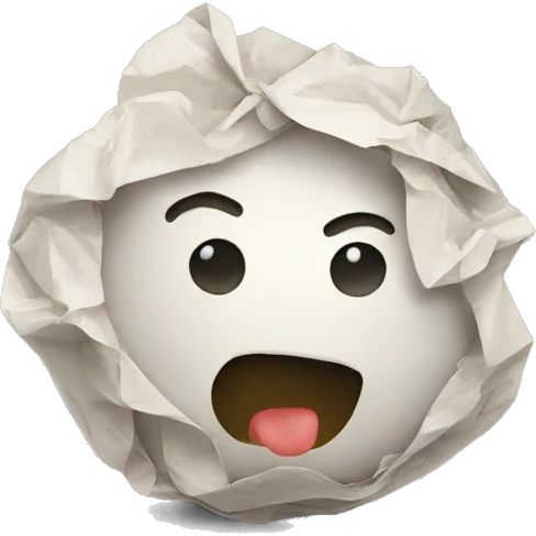 Scrunched Paper Ball emoji