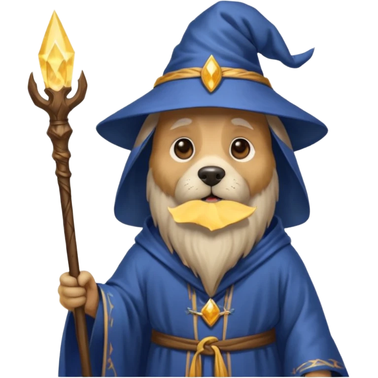 Dog wizard emoji