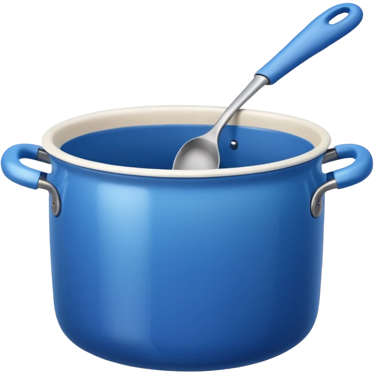 an empty blue kitchen pot emoji