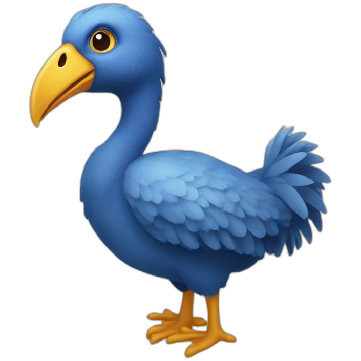Dodos bleus emoji