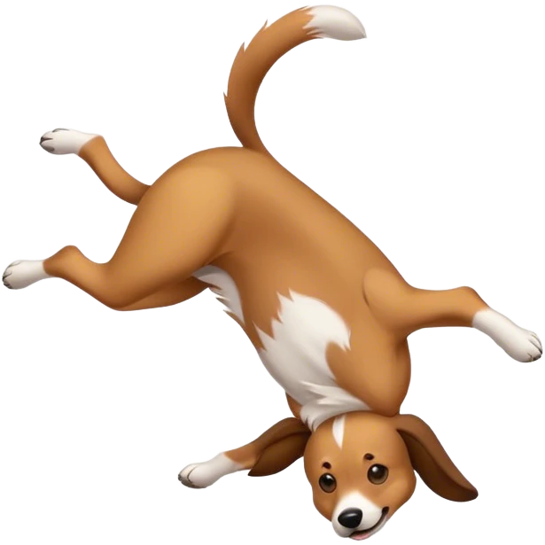 Backflip dog emoji