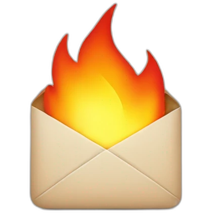 Fire email emoji