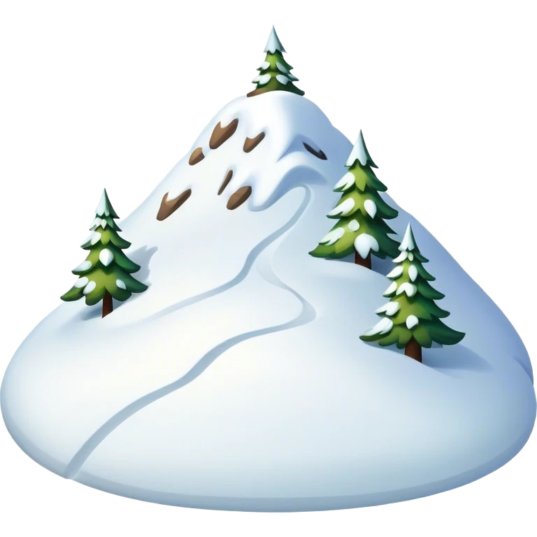 snowy hill emoji