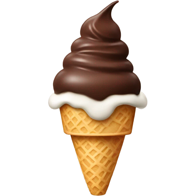 chocolate ice cream  emoji