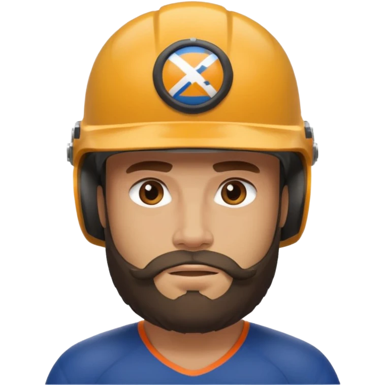 bearded athlete in helmet



















 emoji