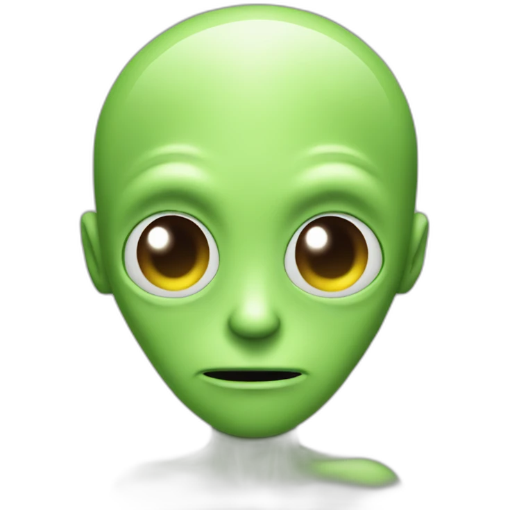 alien guy but with the reactjs logo emoji