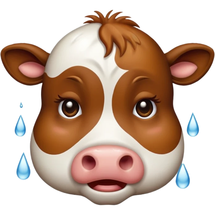 crying cow emoji