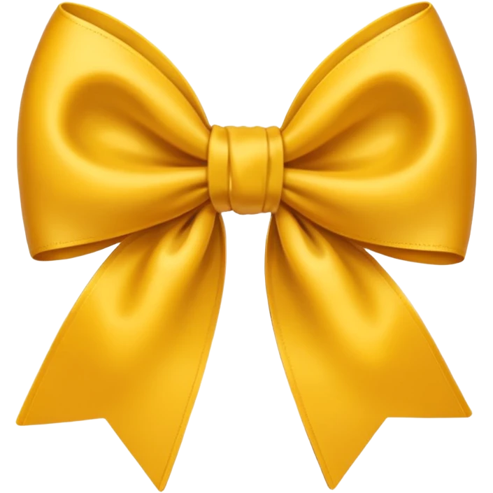 Mustard-yellow bow emoji