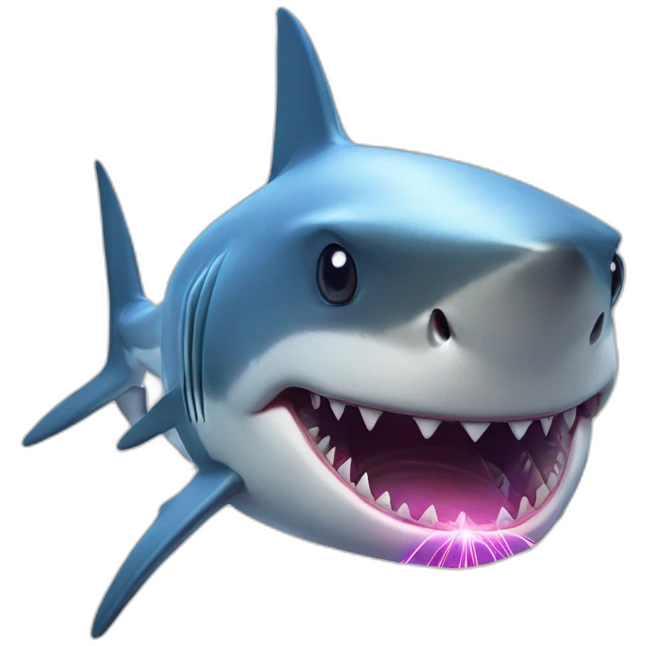 shark with lasers on its head emoji