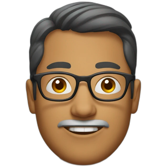 a nepali amn with glasses on emoji