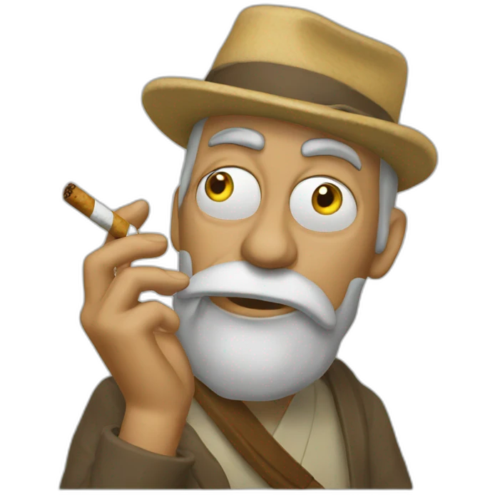 Homère smokes emoji