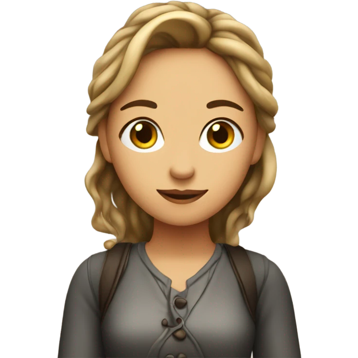 Menina tomando café  emoji