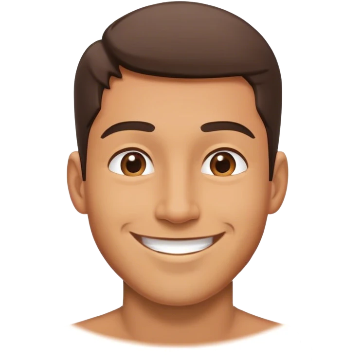 man smile , side view emoji